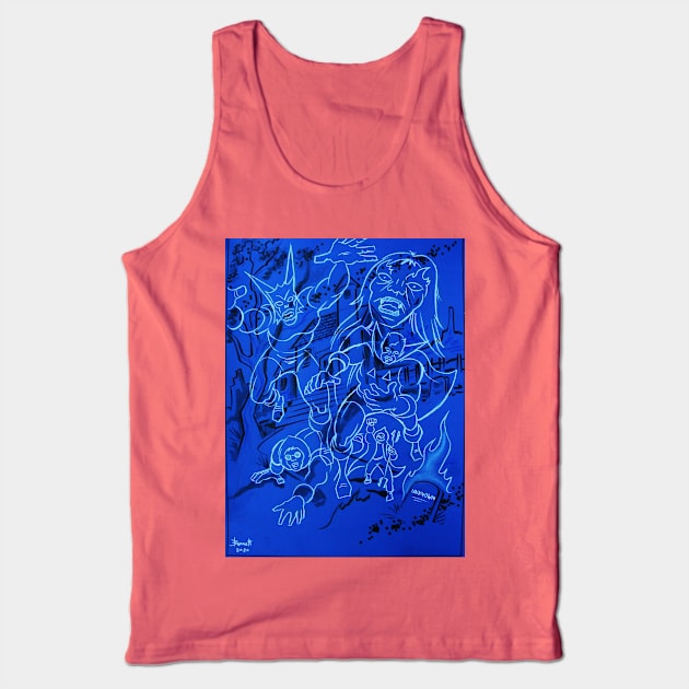 Christmas Ghosts & Oktobar Tank Top by BennettBlackLight